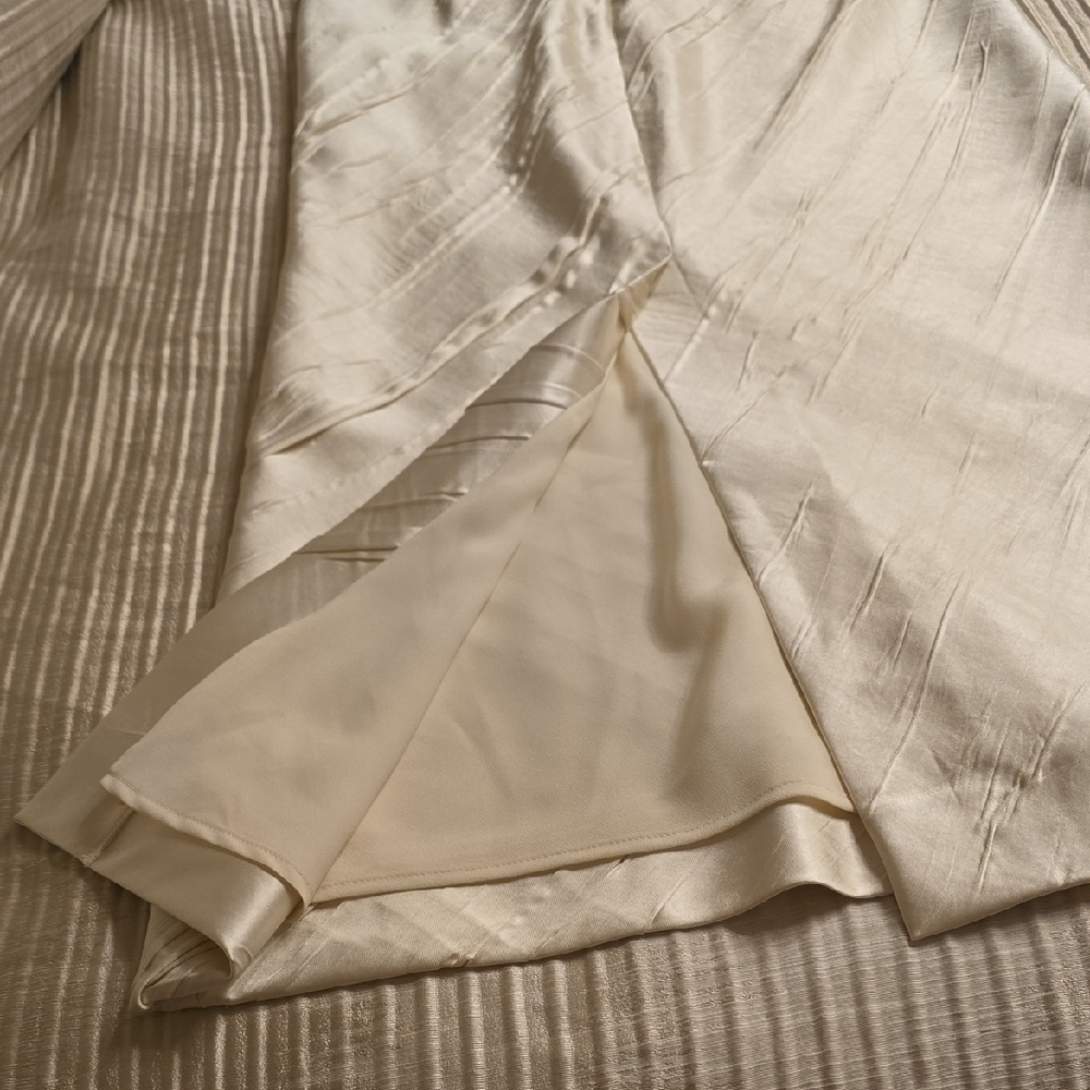 Sportmax Elegant Textured Beige Pencil Skirt - Picture 11 of 16